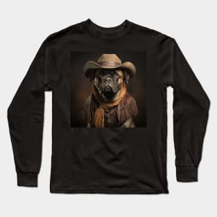 Cowboy Dog - Mastiff Long Sleeve T-Shirt